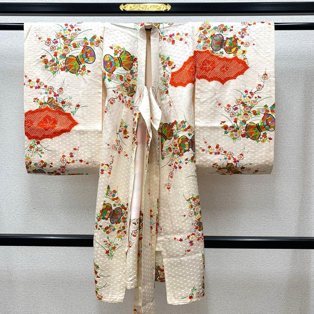 602axu14□七五三 3歳 お宮参り 女児 祝い着 絞染め □状態良好 - メルカリ