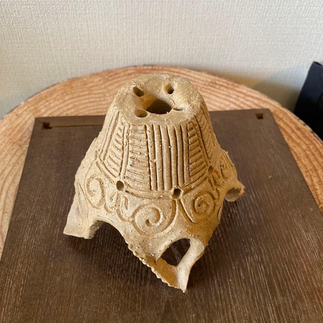 縄文土器デザインミニ植木鉢(本焼き)