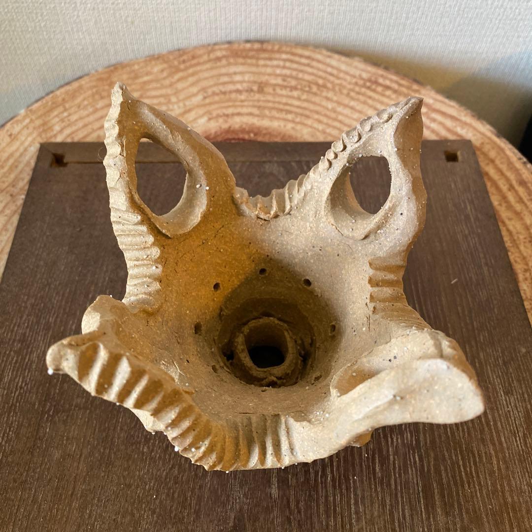 縄文土器デザインミニ植木鉢(本焼き)