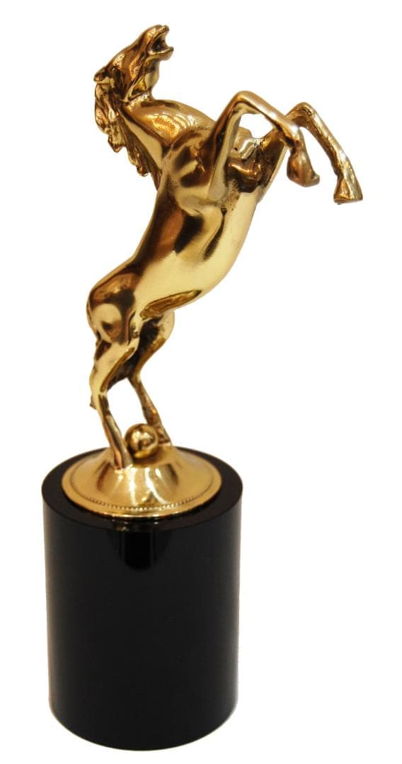 馬 オブジェ 置物 インテリア オシャレ 真鍮 大理石 跳ね馬 金運 風水