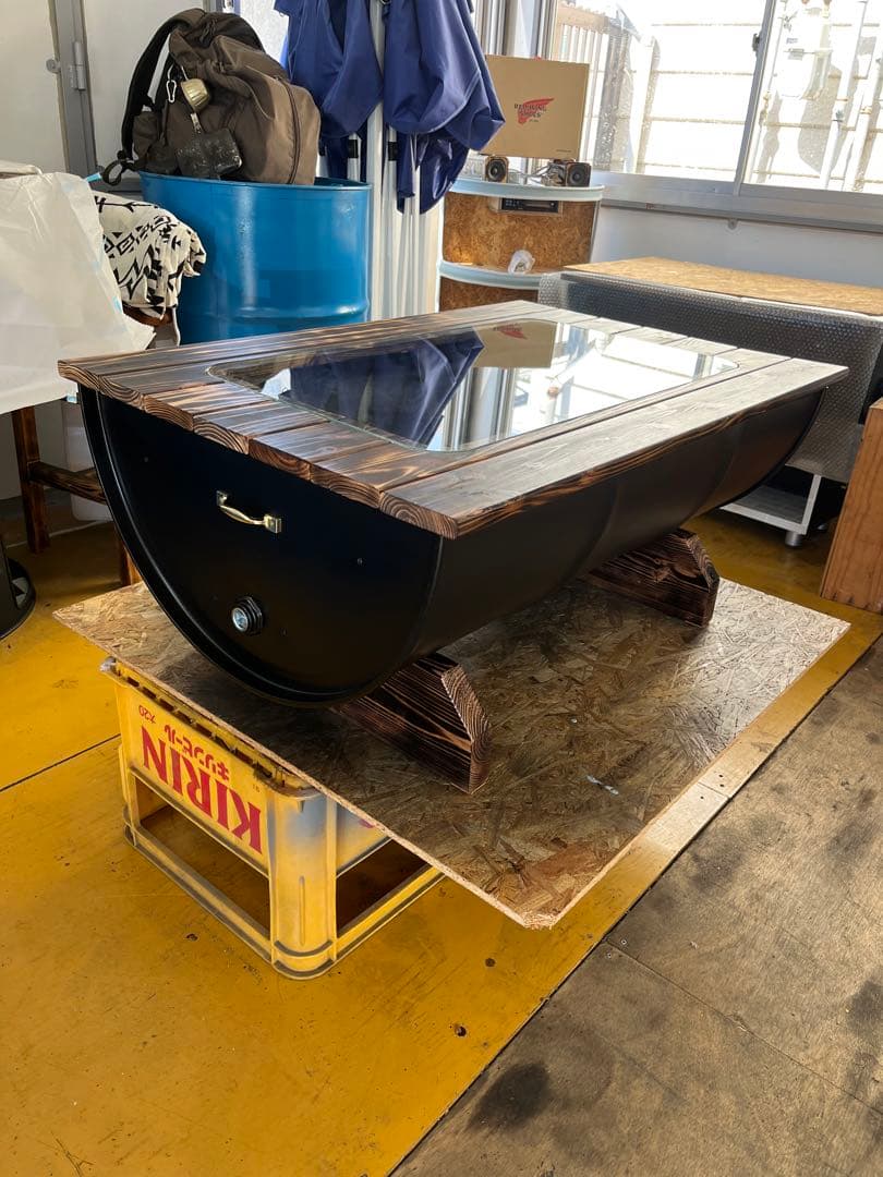 マサ　ドラム缶テーブル