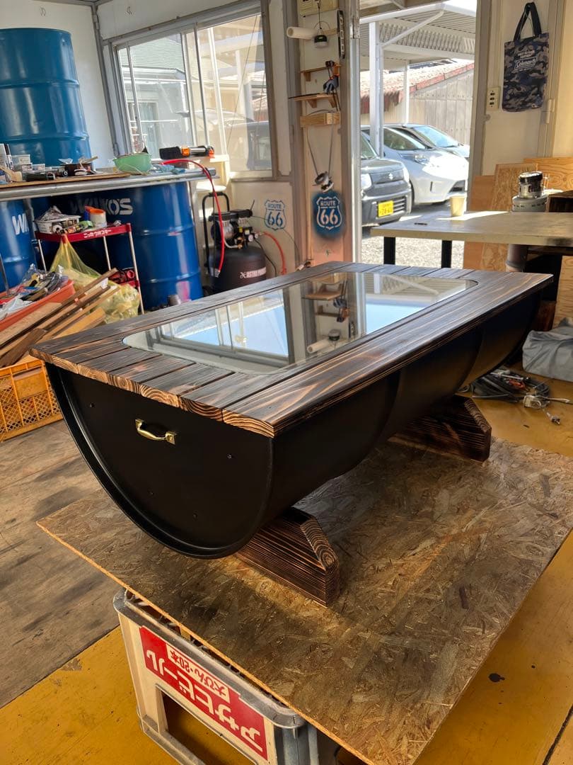 マサ　ドラム缶テーブル