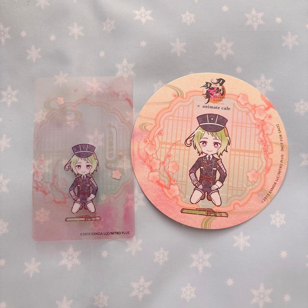 刀剣乱舞 アニカフェ トレーディングクリアカード コースター 毛利藤