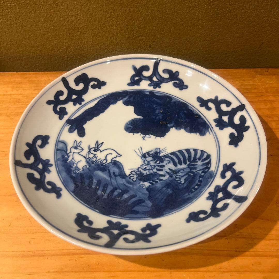 シ*ロ様 村田森　　　染付7寸皿　　5枚