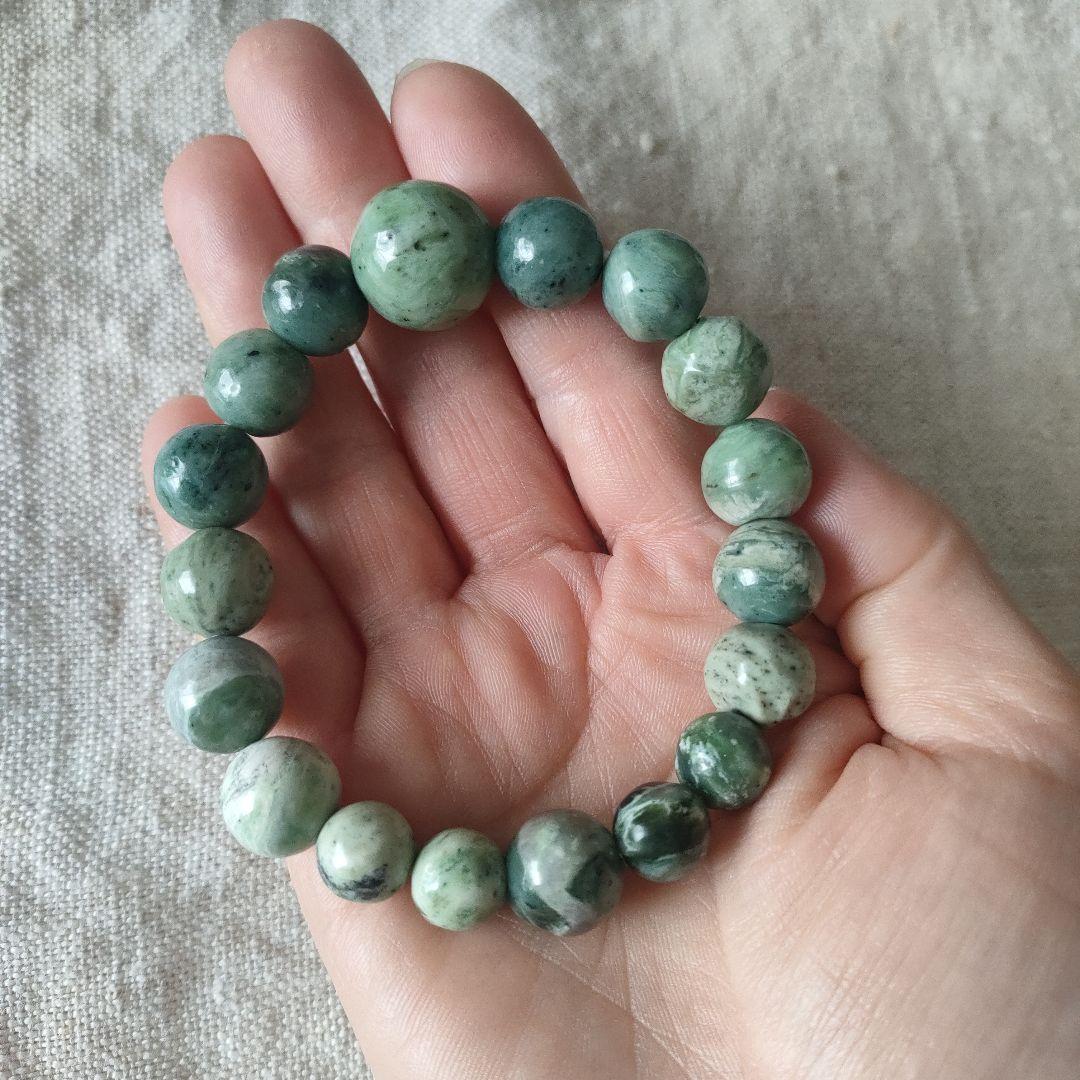 希少☆北海道産 日高翡翠 ひすい ブレスレット