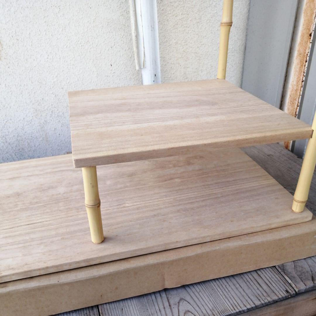 松風棚　棚　茶道具　茶棚　組み立て式　紙箱