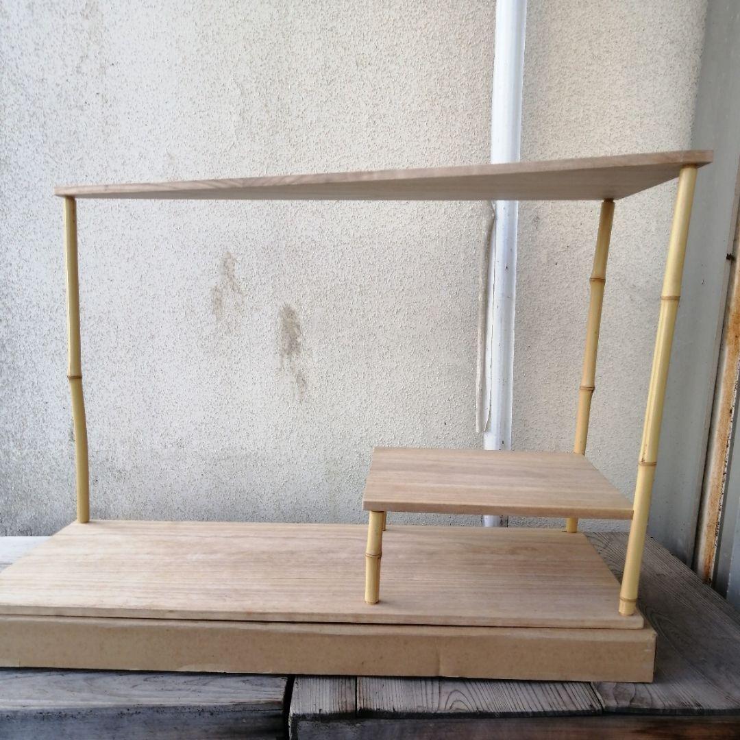 松風棚　棚　茶道具　茶棚　組み立て式　紙箱