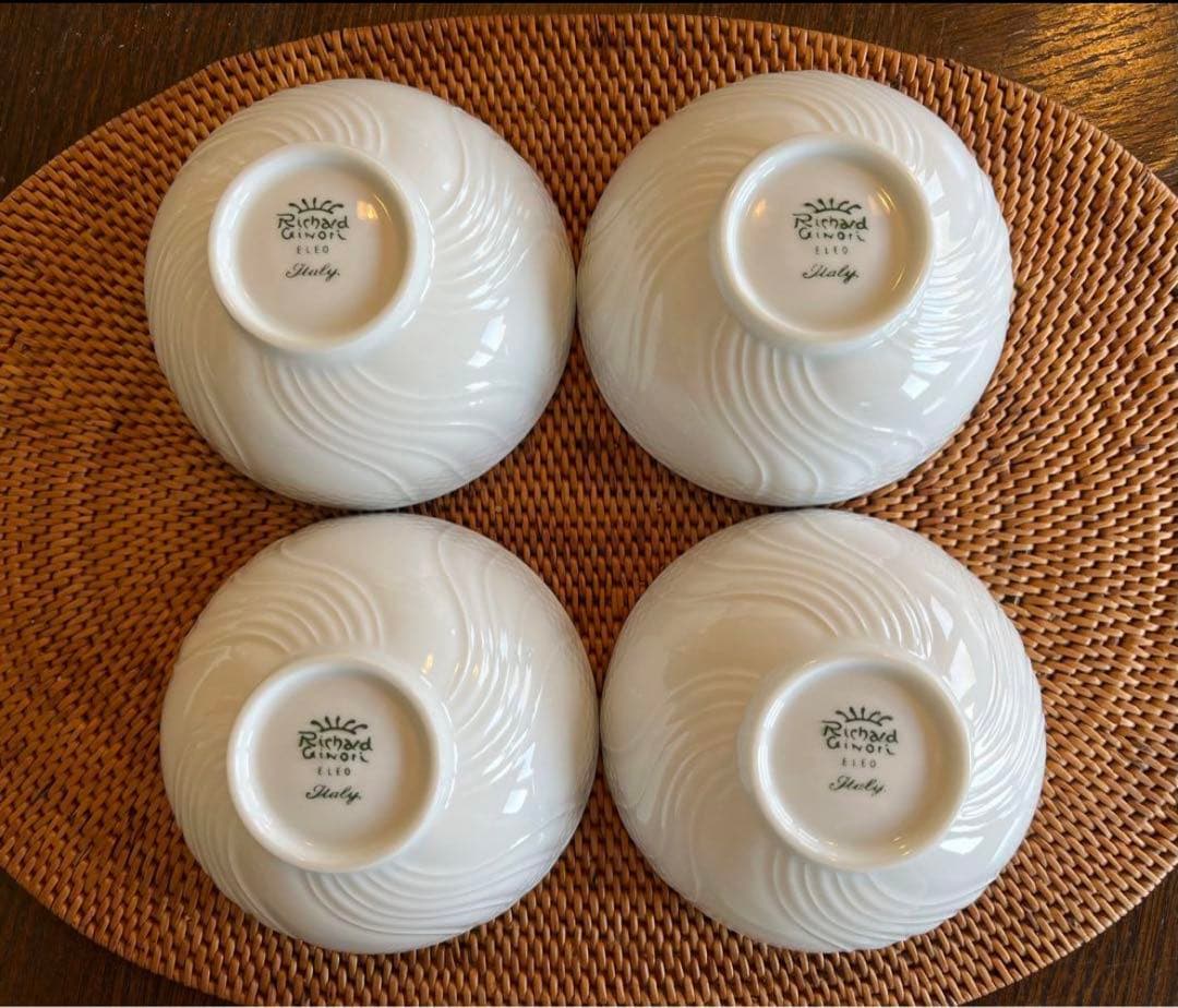 新品未使用 リチャードジノリ ベッキオホワイト ライスボウル 4客