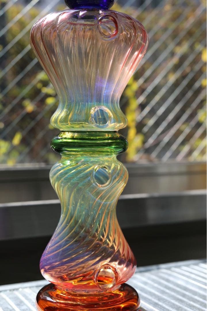 耐熱ガラスのお香立て Incense Stand グラデーション