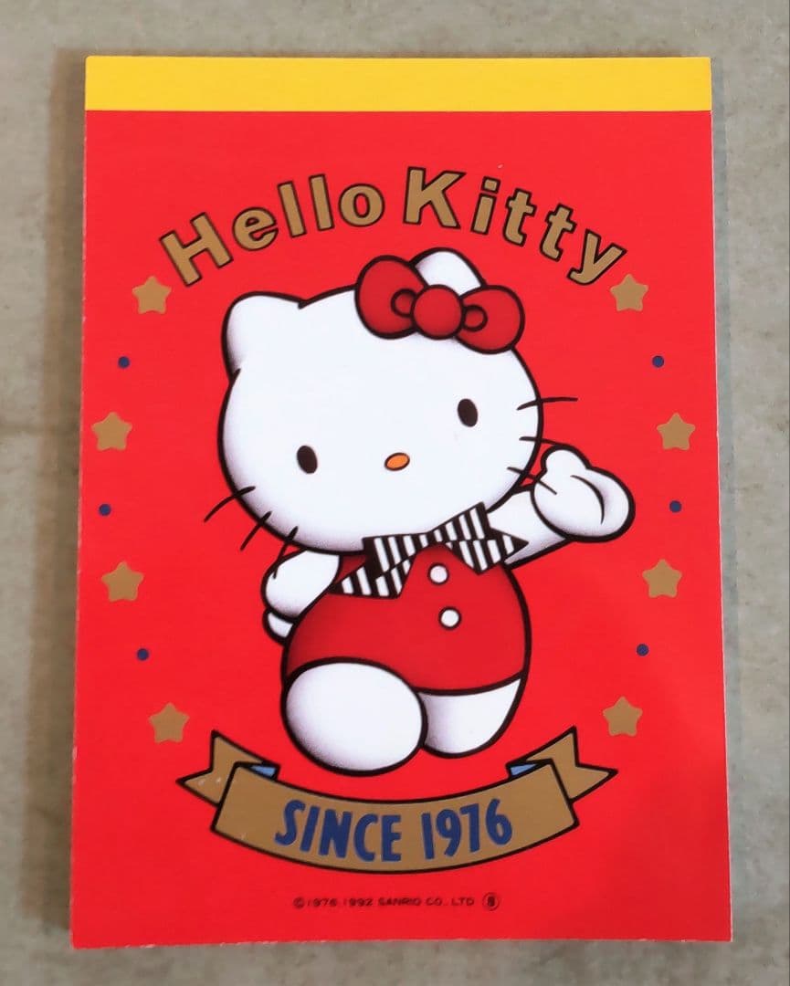 キティ☆SINCE 1976☆Hellokitty☆メモ帳☆平成レトロ☆サンリオ