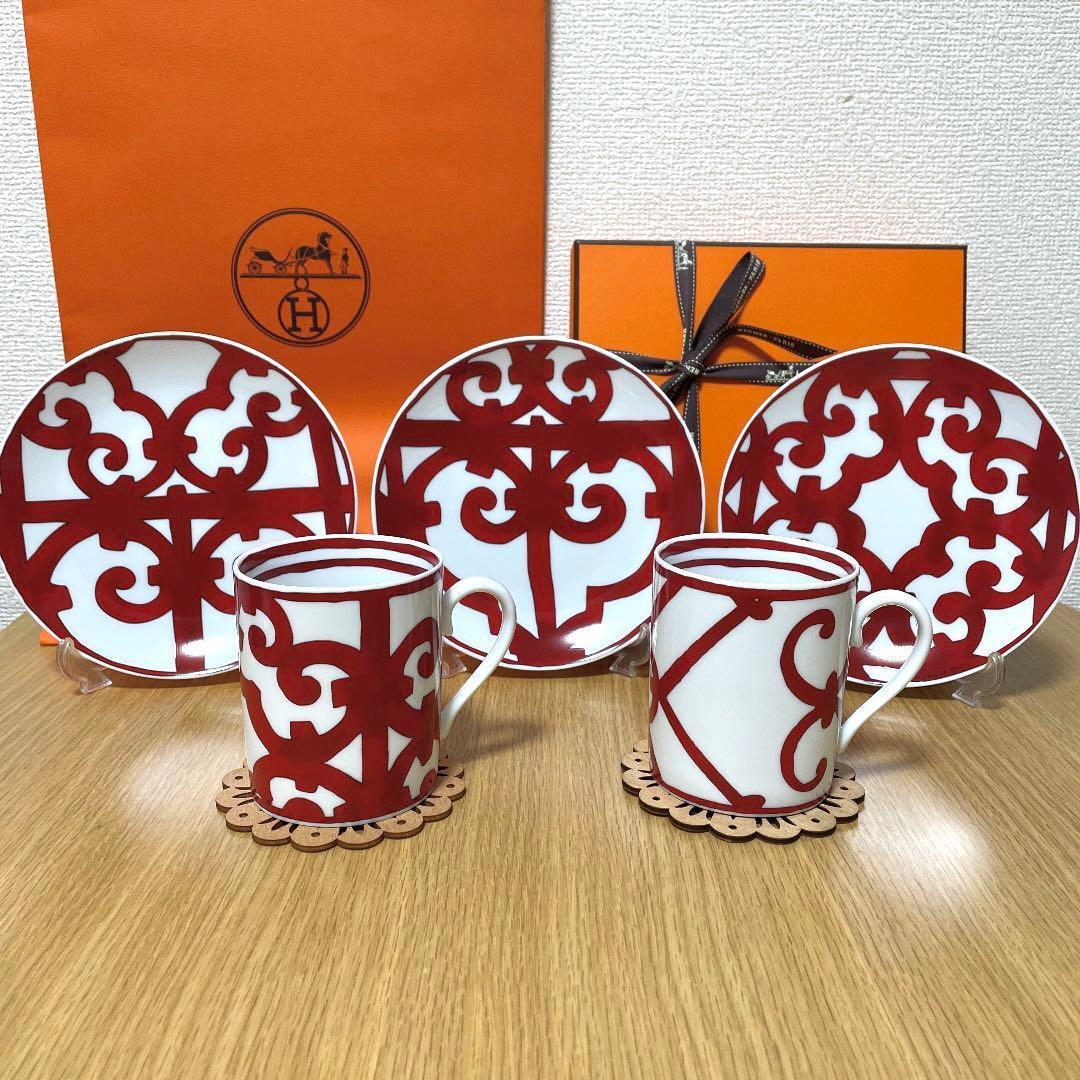 【新品 2枚 ギフト包装】エルメス　ガダルキヴィール　パンプレート　No.3