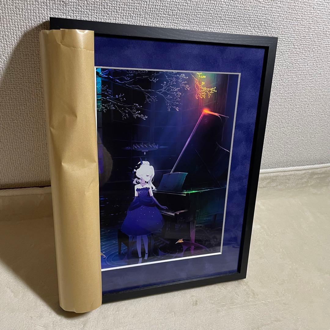 ブルアカ 空崎ヒナ 額装イラスト「陽ひらく彼女たちの小夜曲