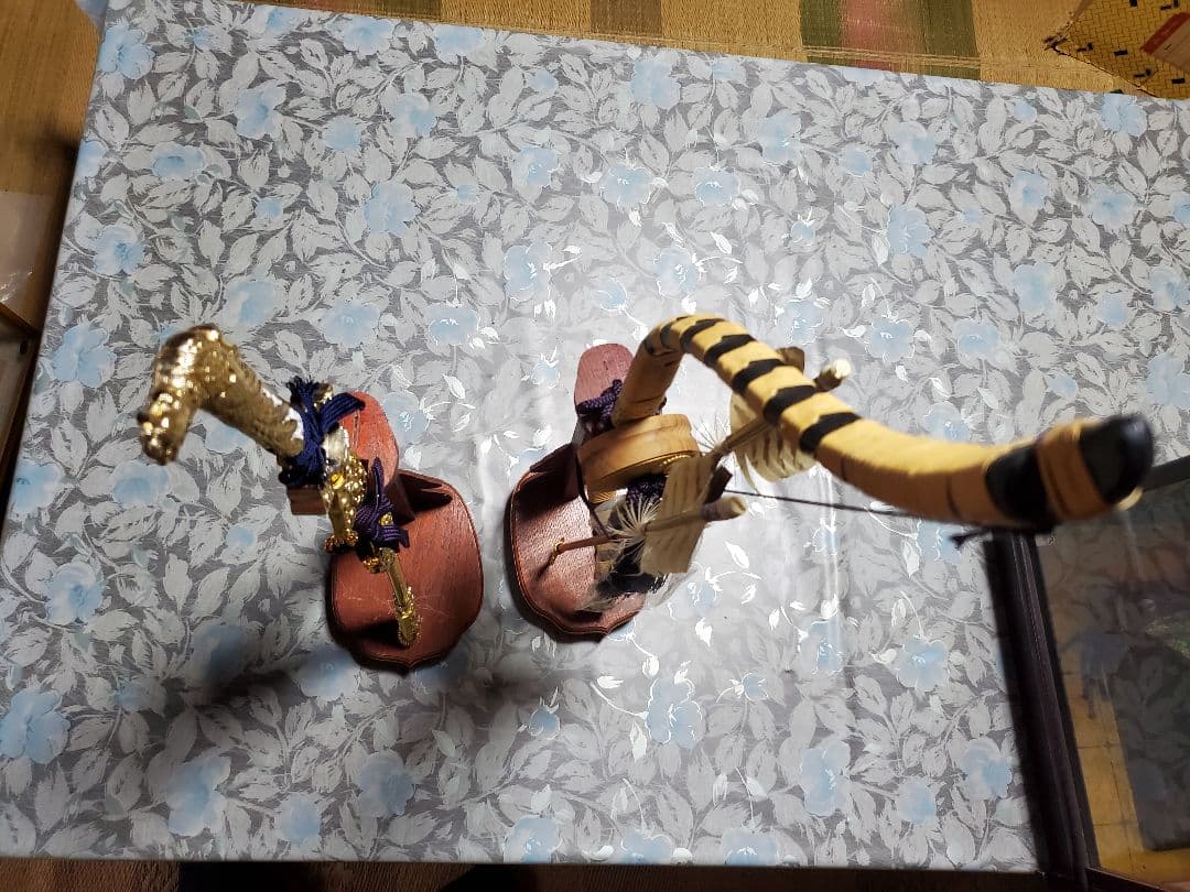 伝統的な五月人形 付属 刀 弓