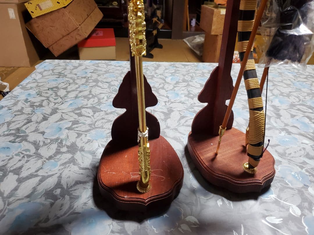 伝統的な五月人形 付属 刀 弓