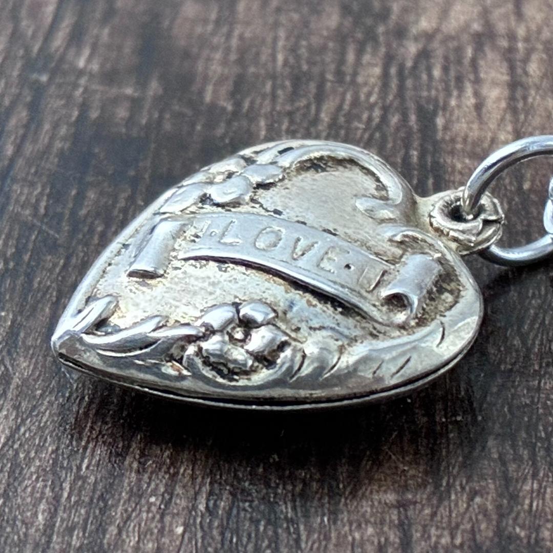 スウィートハートジュエリーI LOVE U勿忘草 シルバーヴィンテージ