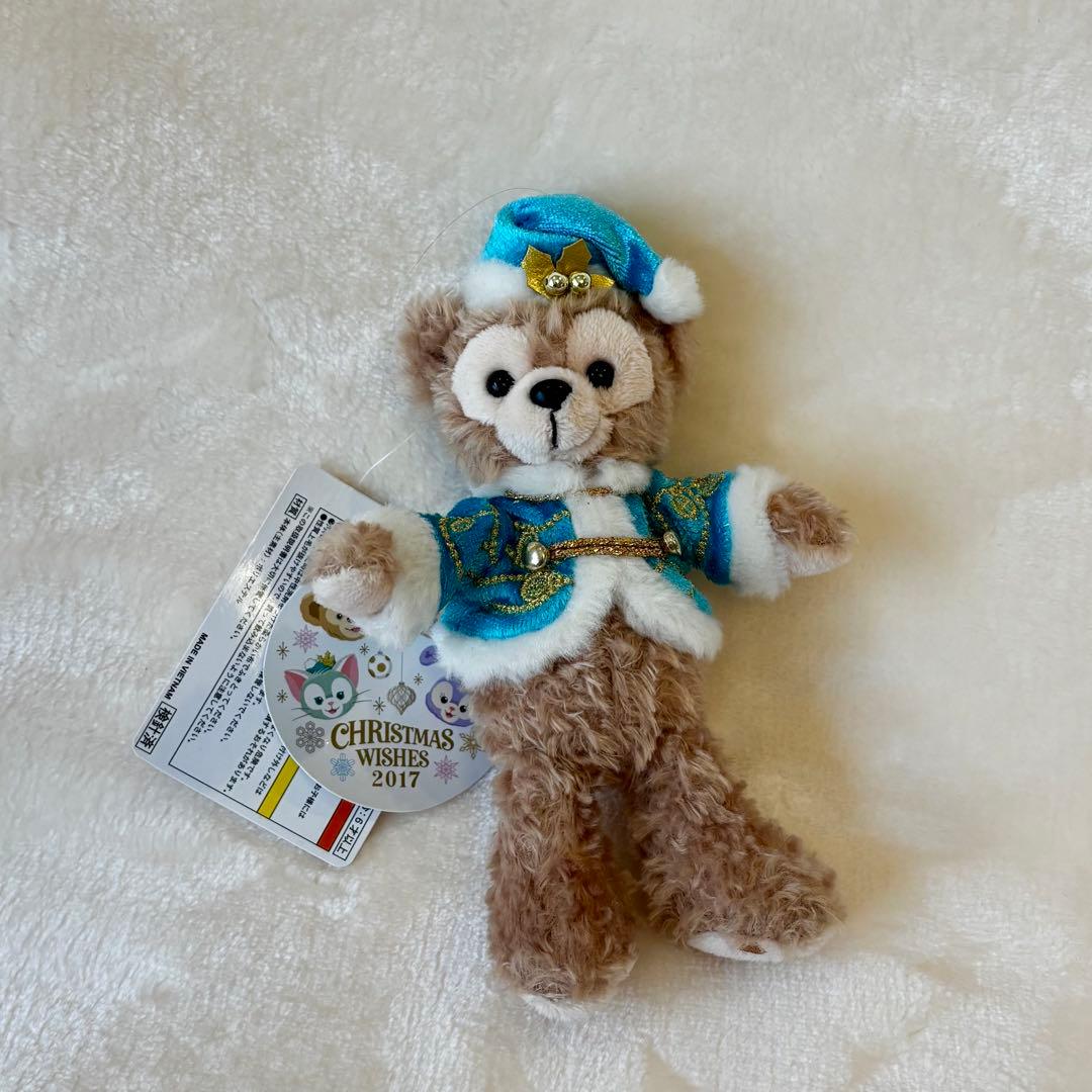 ダッフィー クリスマスウィッシュ 2017 ぬいぐるみバッジ タグ付き