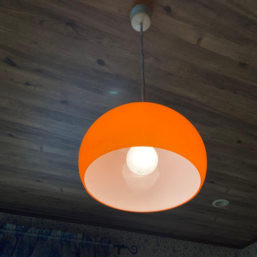 昭和レトロ 天井照明 ペンダントライト 当時物 レトロポップ - メルカリ