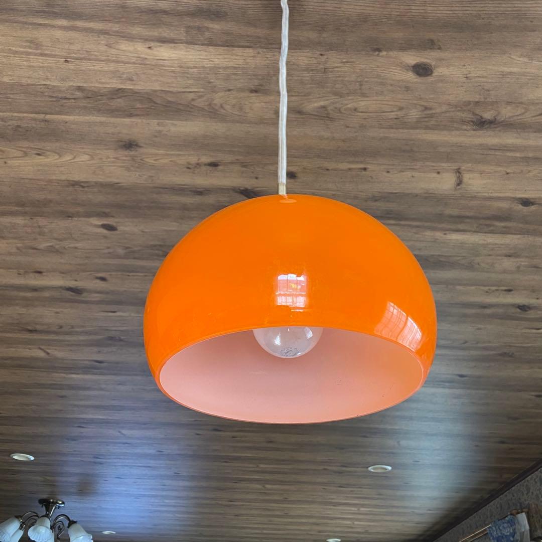 昭和レトロ 天井照明 ペンダントライト 当時物 レトロポップ - メルカリ