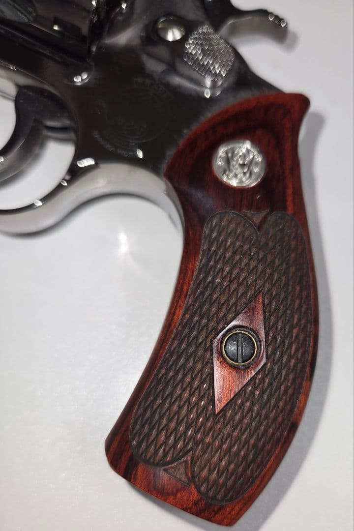 激安!タナカ S&W M36 トワイライトクローム 特注グリップ