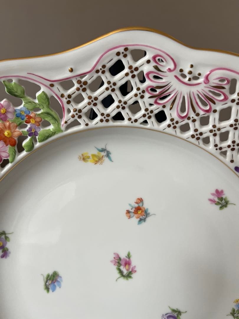 ヘレンド HEREND 透かし彫りの皿