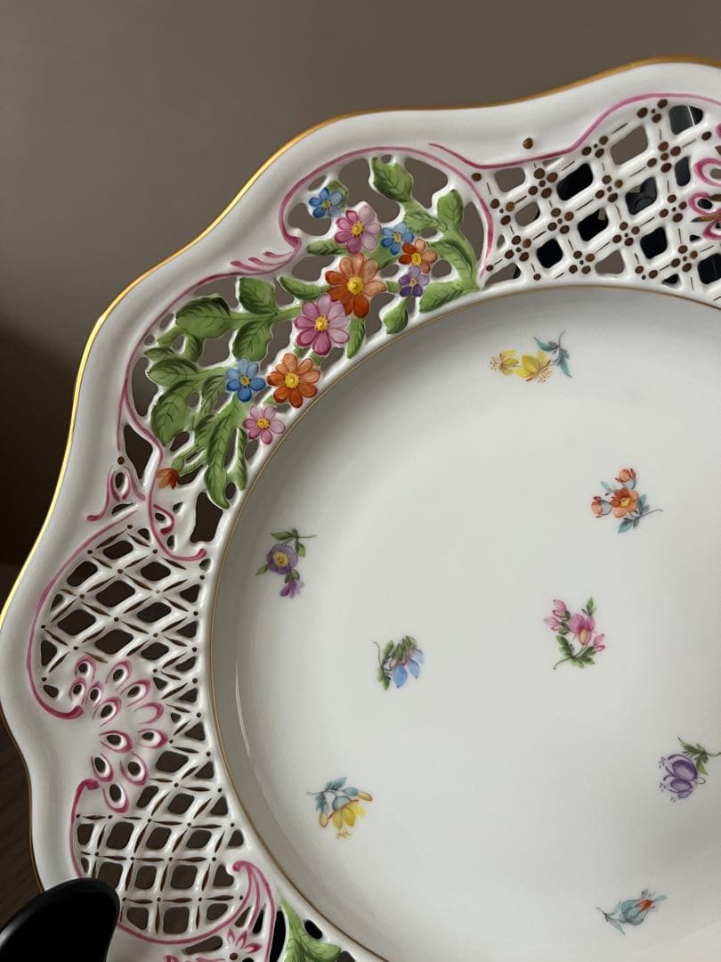 ヘレンド HEREND 透かし彫りの皿