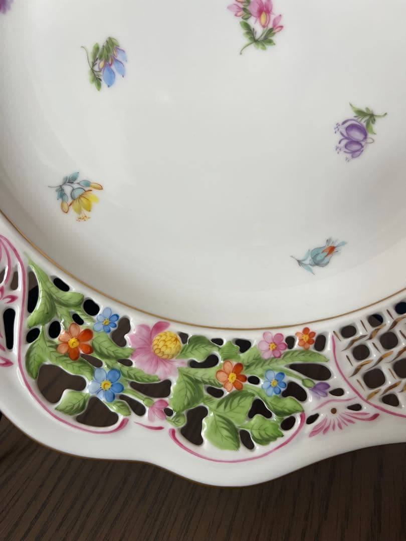 ヘレンド HEREND 透かし彫りの皿