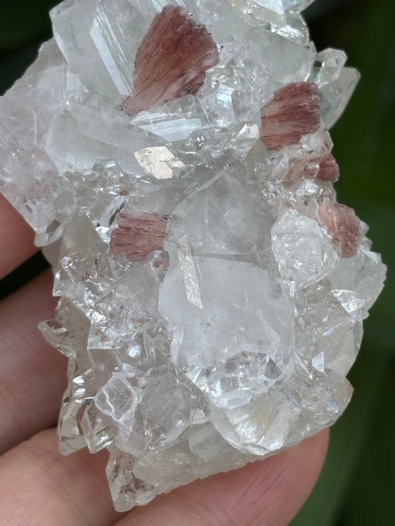 インド産　ダイヤモンドアポフィライト　ヒューランダイト共生　高品質　123g