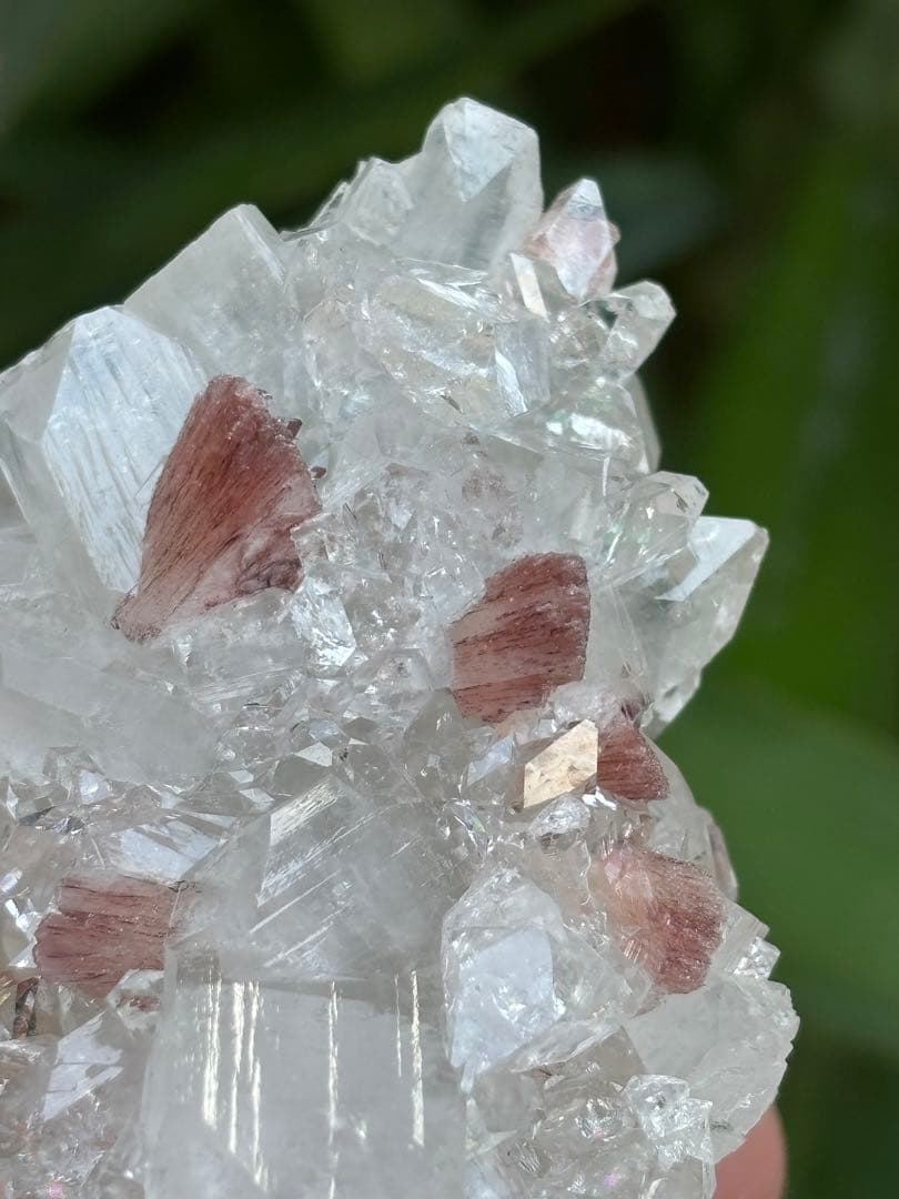 インド産　ダイヤモンドアポフィライト　ヒューランダイト共生　高品質　123g