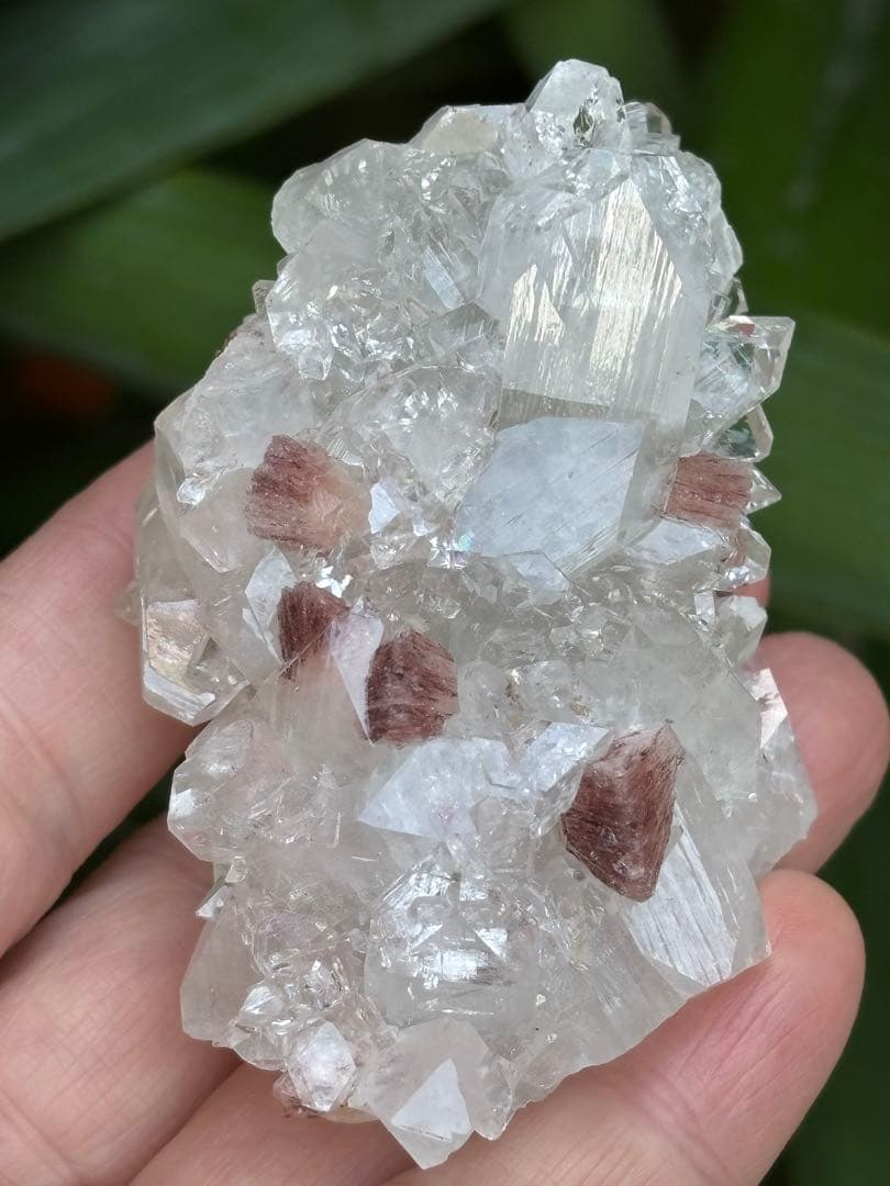 インド産　ダイヤモンドアポフィライト　ヒューランダイト共生　高品質　123g