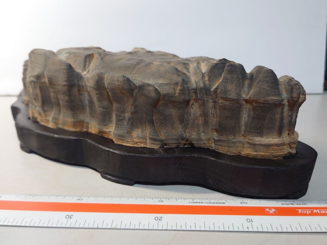 長者抹香石　静山　水石 鑑賞石