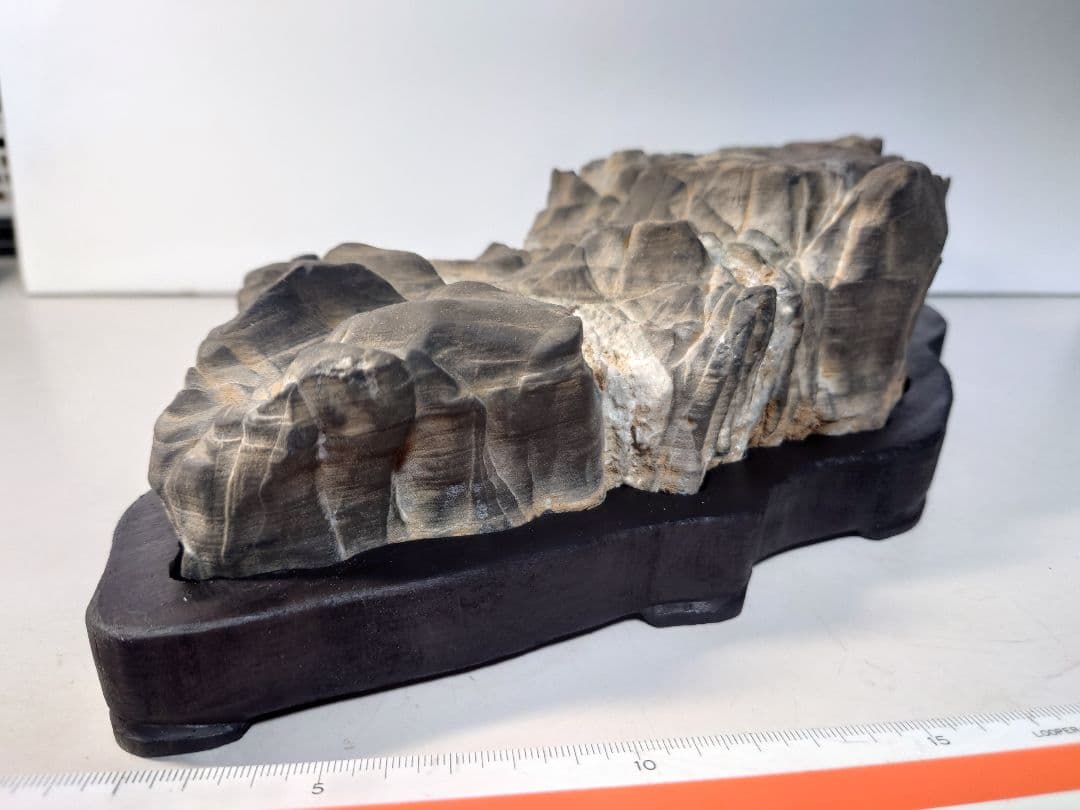 長者抹香石　静山　水石 鑑賞石