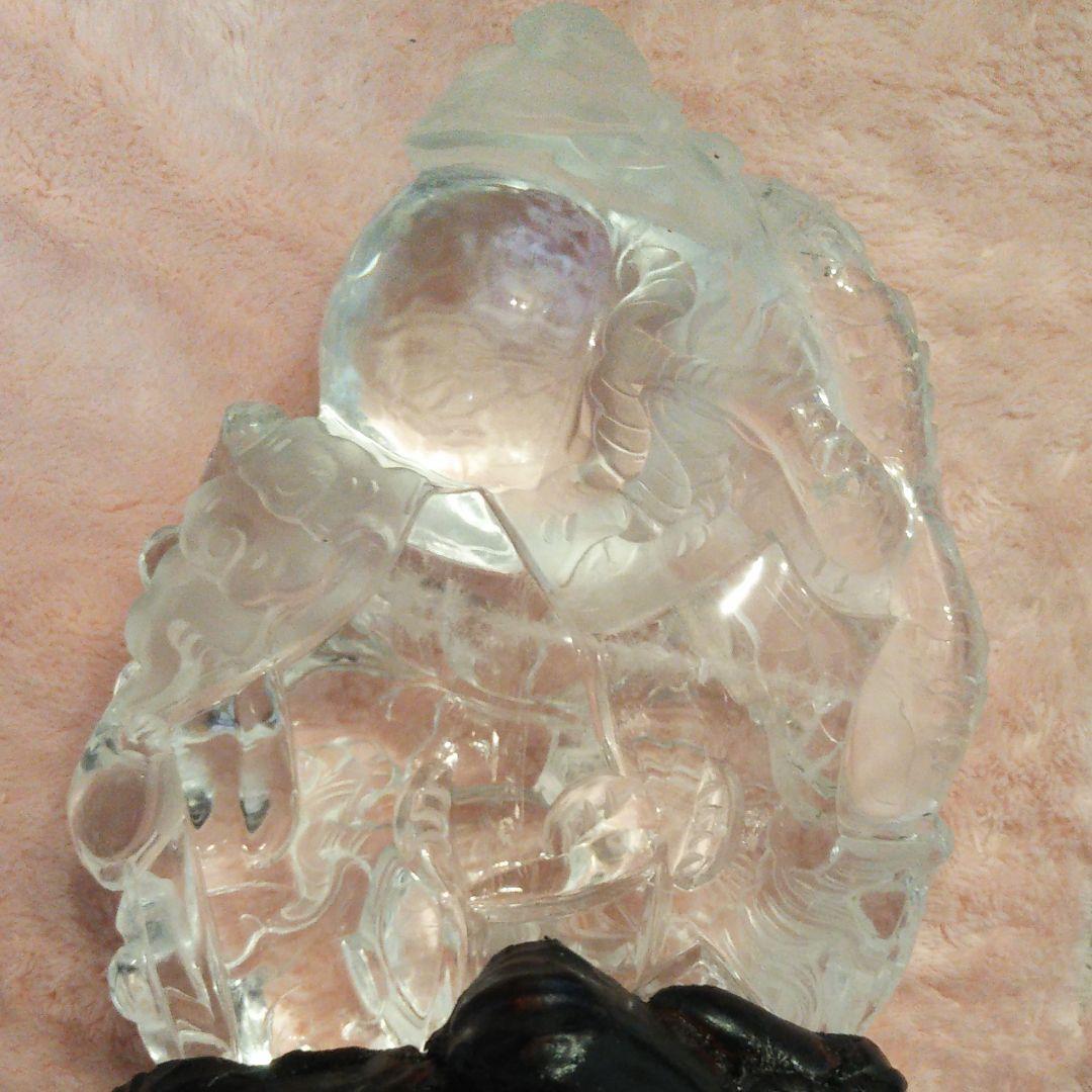 水晶 彫刻 昇り龍 ブラジル産