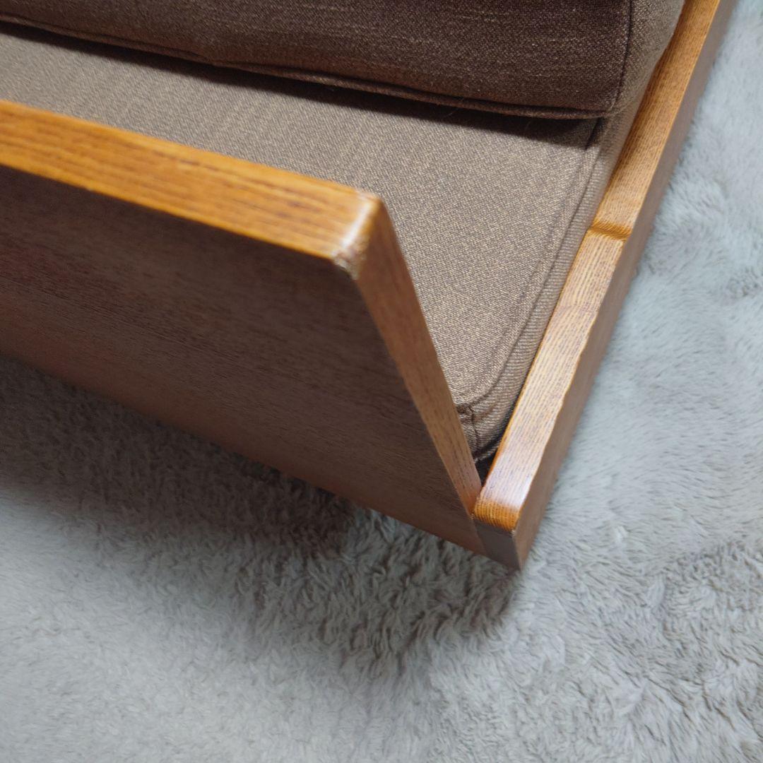 【うり】モダン ベージュ 布製 2人掛けソファ