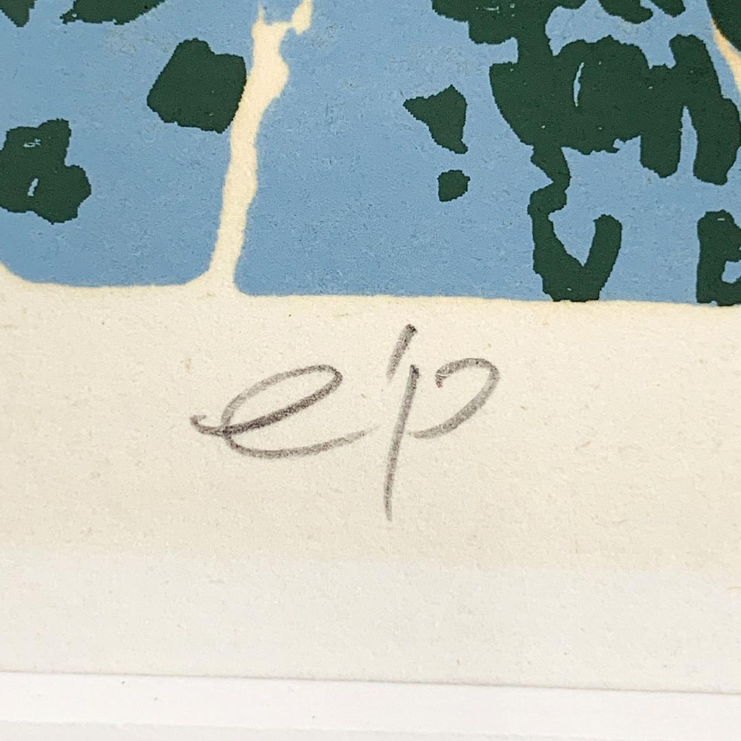 真作保証 本間武男『雪の中山峠』シルクスクリーン版画 e.p作家保存