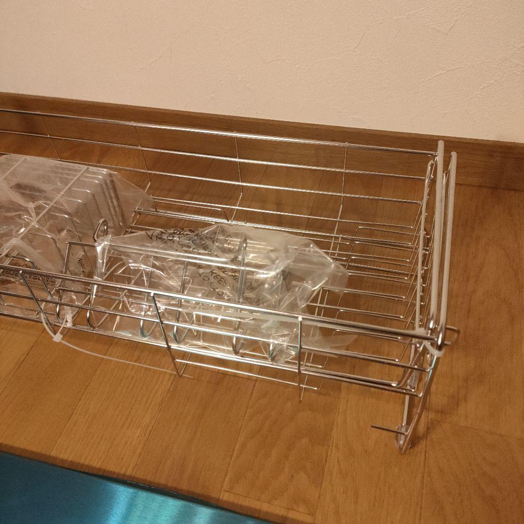 新品未使用品 ハイスピリット 水切りラック ステンレス mkr020
