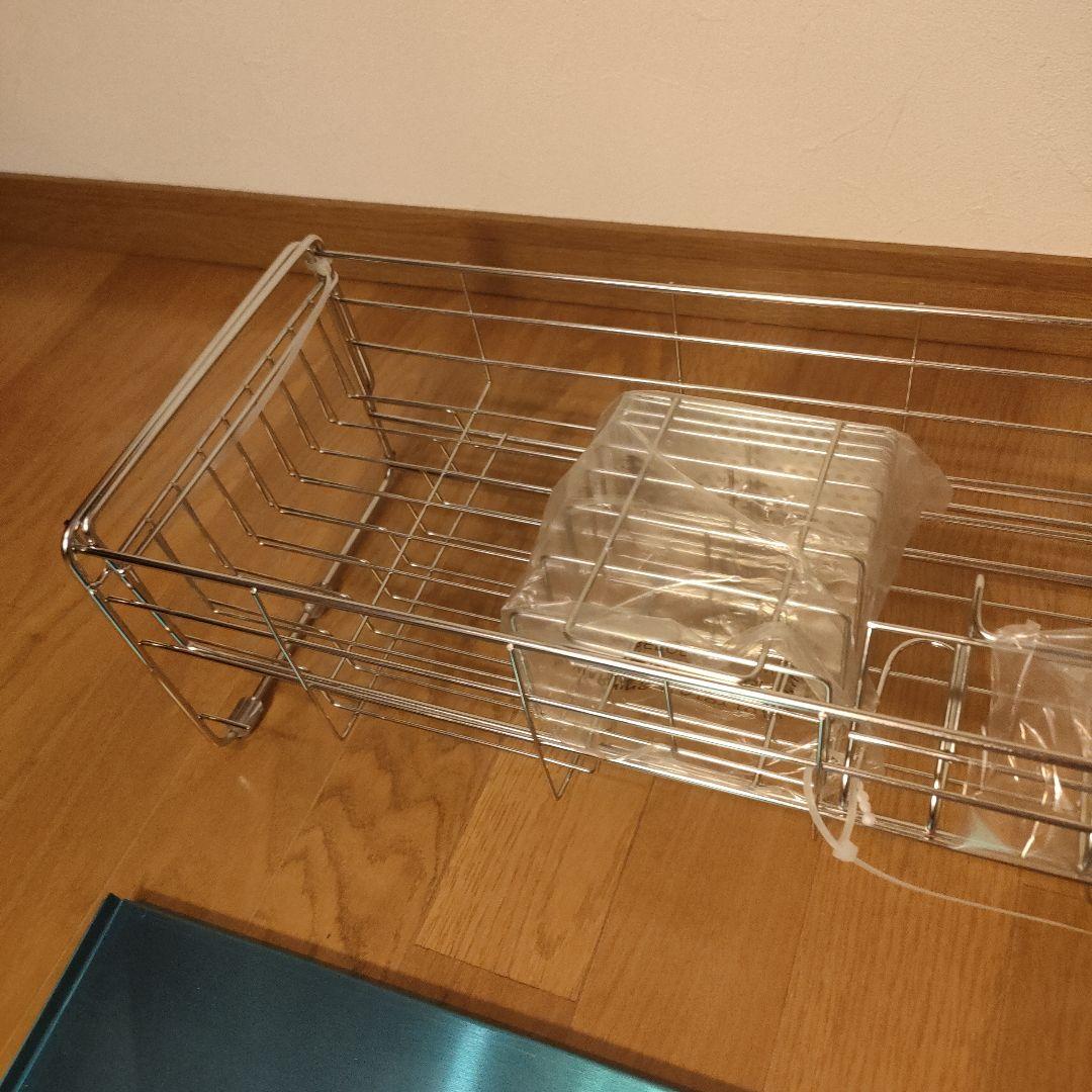 新品未使用品 ハイスピリット 水切りラック ステンレス mkr020