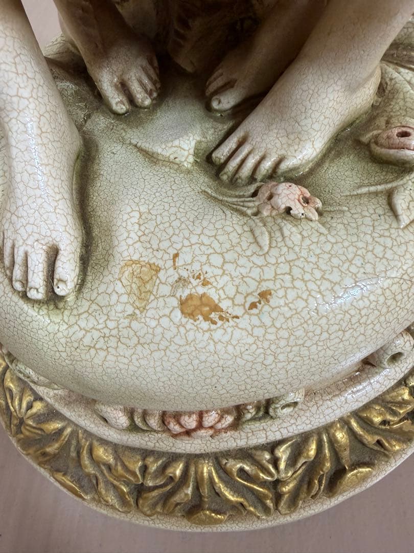 西洋アンティーク　女性像　アンティーク　陶器　 オブジェ