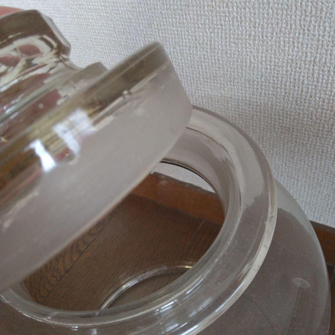 【美品】昭和　気泡ガラス瓶 2個セット