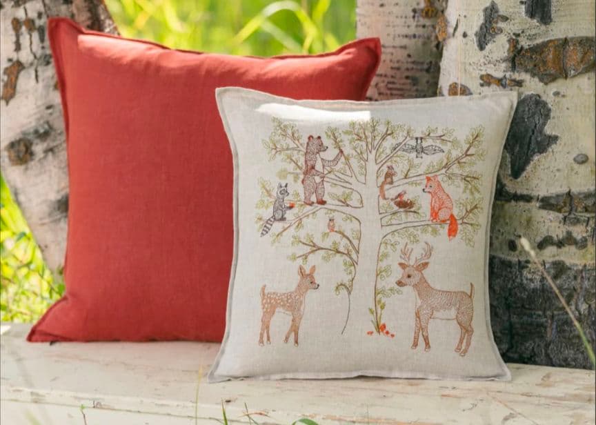 新品タグ付　CORAL&TUSK　コーラルアンドタスク　命の木　クッションカバー