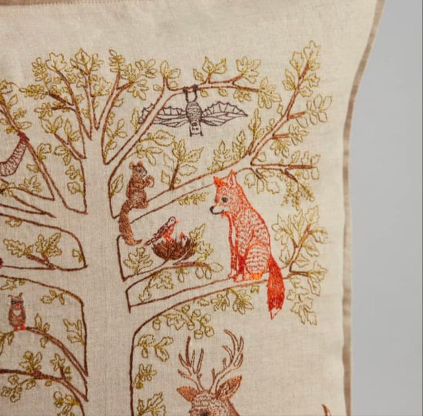 新品タグ付　CORAL&TUSK　コーラルアンドタスク　命の木　クッションカバー