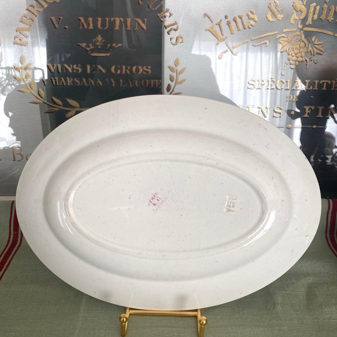 リュネヴィル　lunéville CERES ツバメ オーバルプレート　フランス