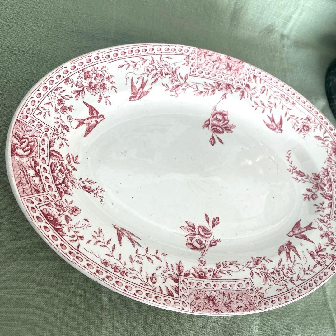 リュネヴィル　lunéville CERES ツバメ オーバルプレート　フランス