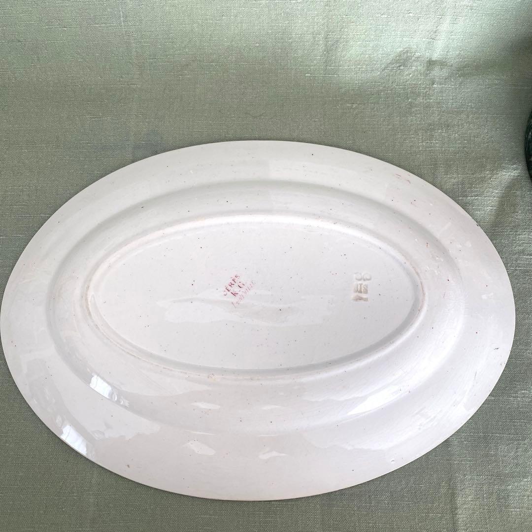 リュネヴィル　lunéville CERES ツバメ オーバルプレート　フランス