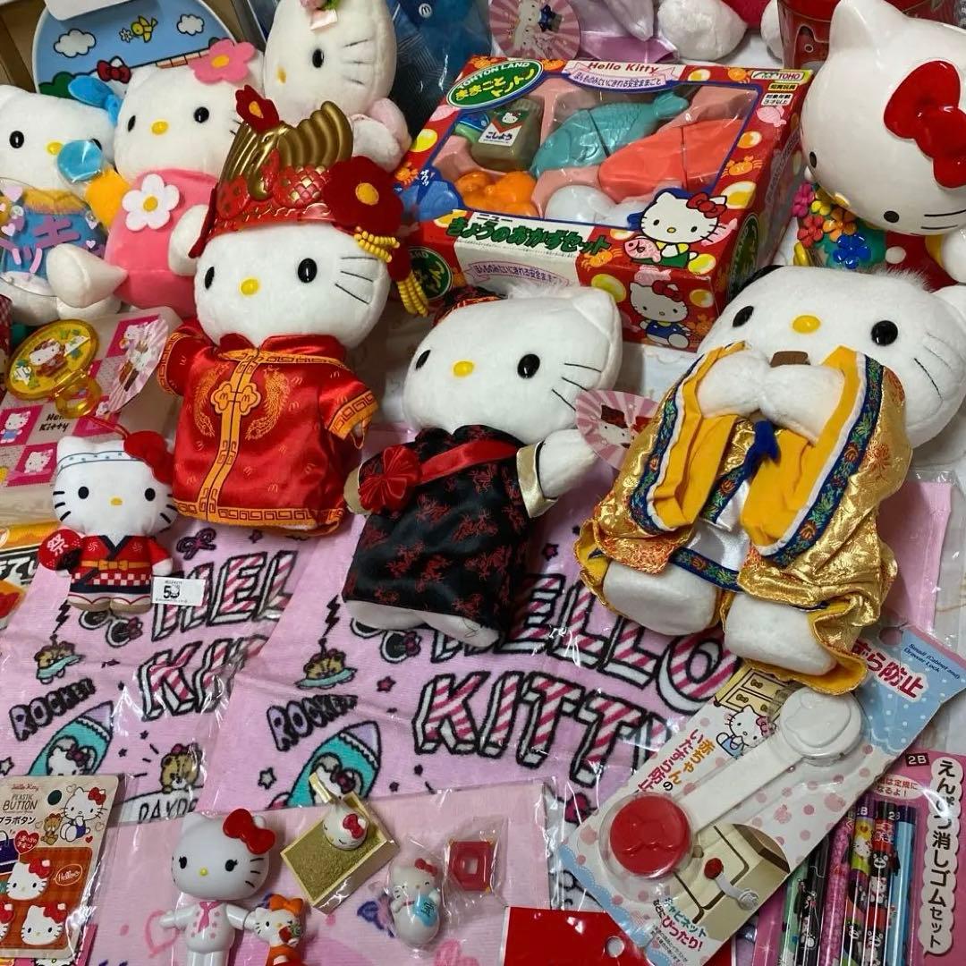 ハローキティグッズ まとめ売り ぬいぐるみ 皿 おもちゃ 日用雑貨