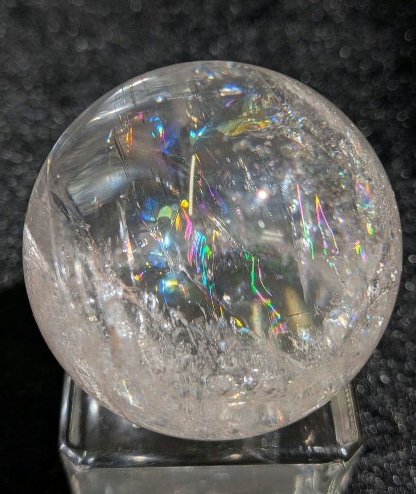 【高品質】天然石ピンクアゼツライト④スフィア 3.9cm　丸玉　置物　新入荷❣️