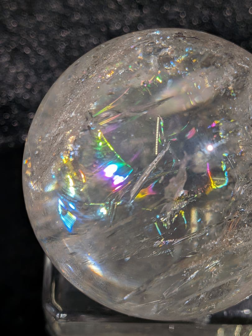 【高品質】天然石ピンクアゼツライト④スフィア 3.9cm　丸玉　置物　新入荷❣️