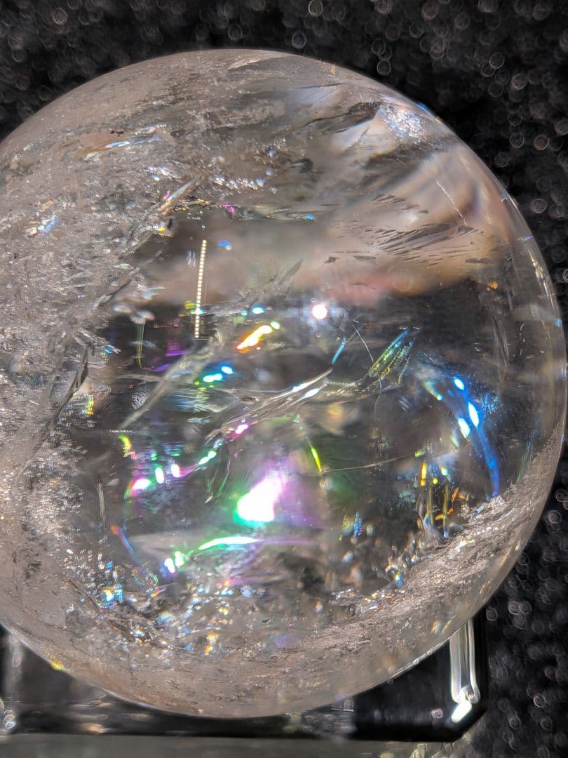 【高品質】天然石ピンクアゼツライト④スフィア 3.9cm　丸玉　置物　新入荷❣️