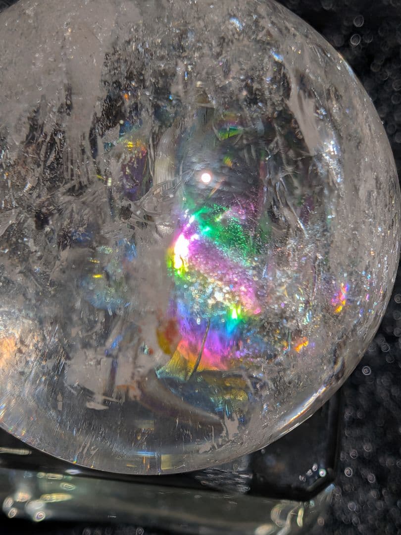 【高品質】天然石ピンクアゼツライト④スフィア 3.9cm　丸玉　置物　新入荷❣️