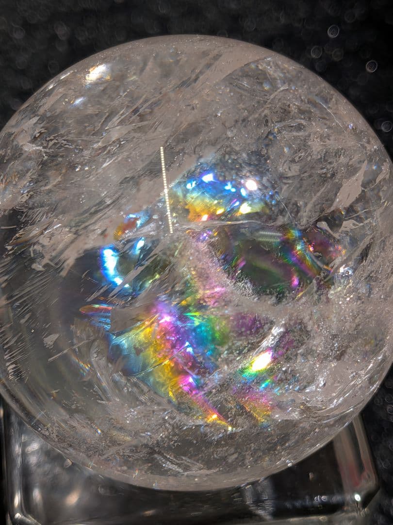 【高品質】天然石ピンクアゼツライト④スフィア 3.9cm　丸玉　置物　新入荷❣️