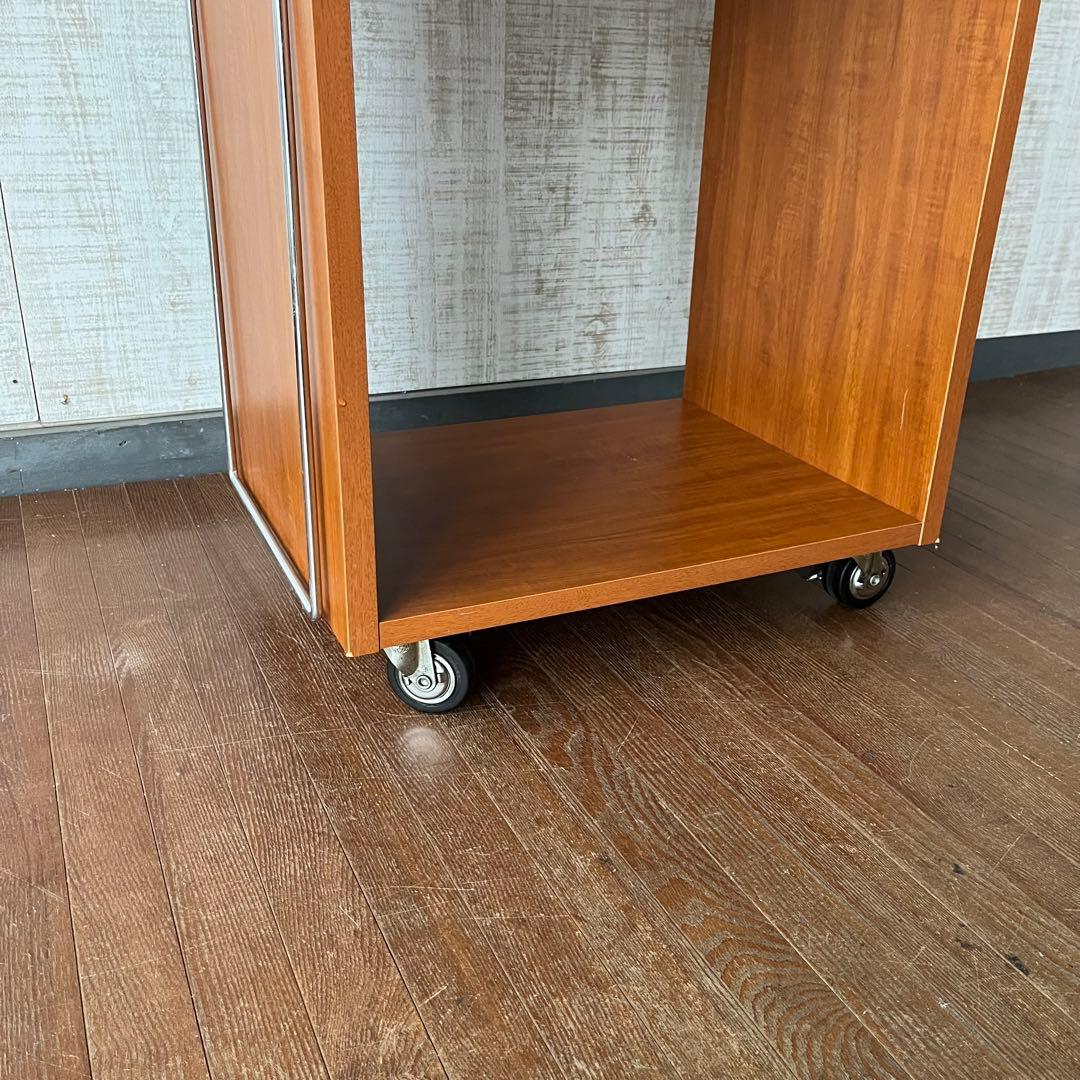 【アンティーク】木製 作業台 収納棚 バタフライワゴン 引き出し 北欧レトロ